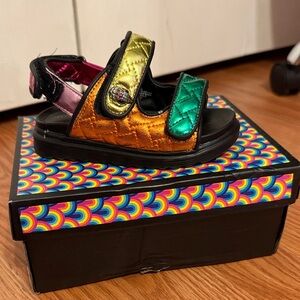 Size 6 Toddler Kurt Geiger Metallic Multi-Color Sandals